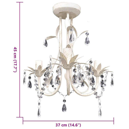 Krystallysekroner Elegant Hvid - Billede 5