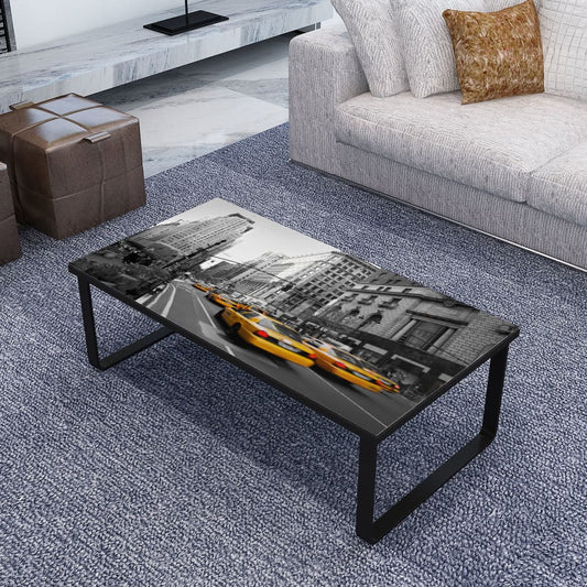 Sofabord Med Glasbordplade Rektangulært