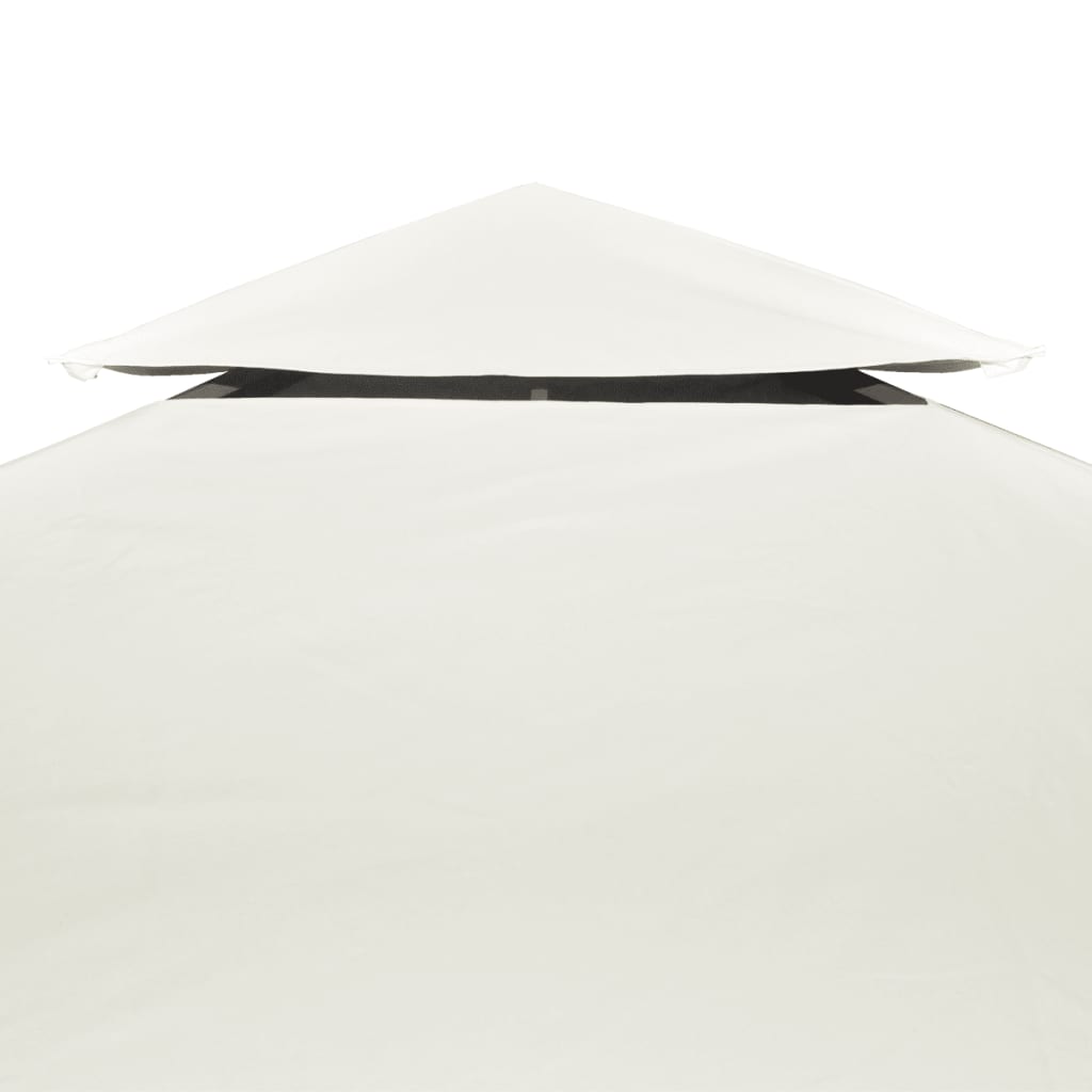 Baldakin Til Pavillon 3x3 M 310 G/m² Cremehvid - Billede 4