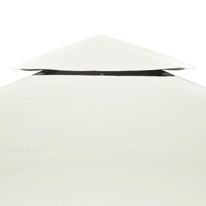 Baldakin Til Pavillon 3x3 M 310 G/m² Cremehvid - Billede 4