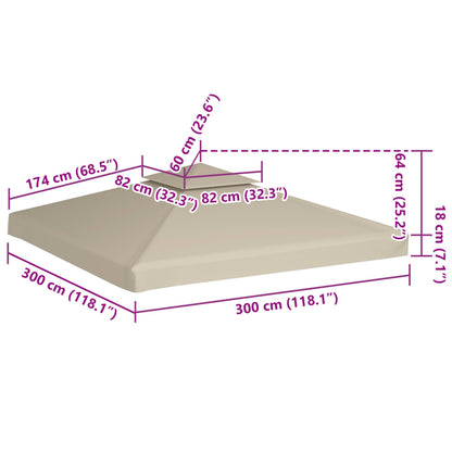 Baldakin Til Havepavillon 310 G/m² - Billede 6