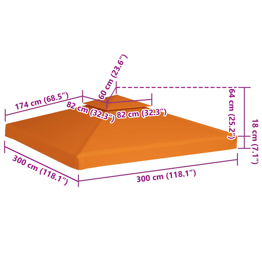 Pavillontag 2 Lag 310 G/M²