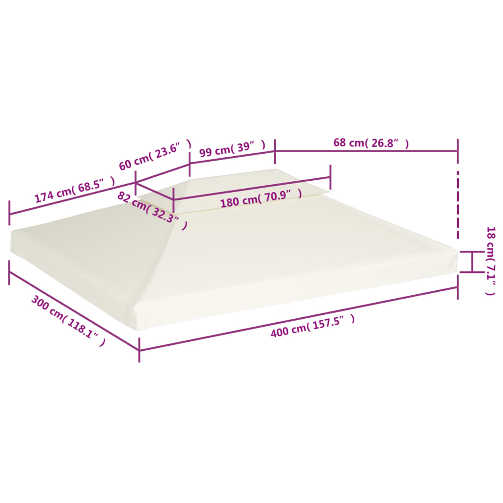 Pavillontag 310 G/m² - Billede 6