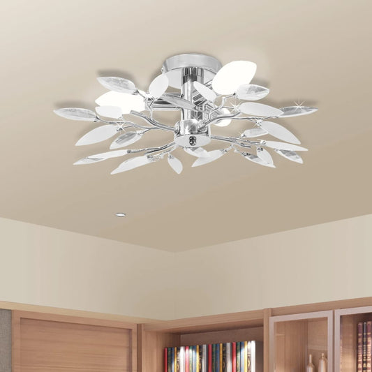 Loftslampe Akrylkrystal 3 E14-Pærer Og Transparent