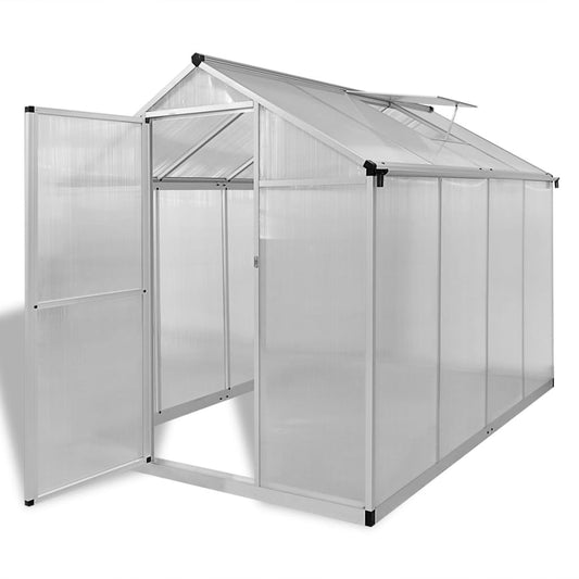Forstærket Drivhus Med Bundramme 4,6 M² Aluminium