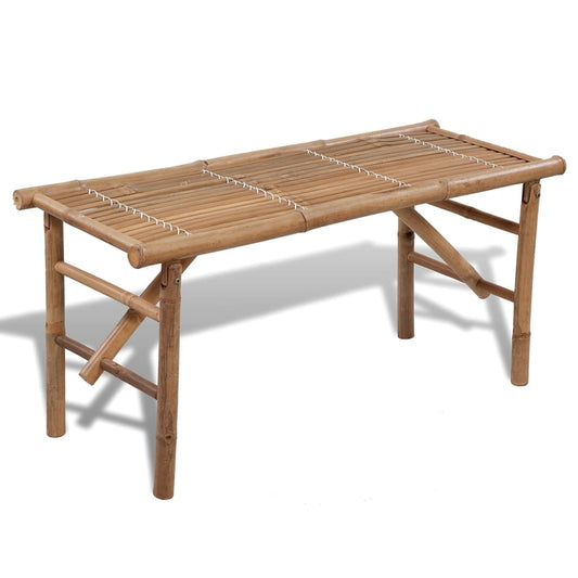 Foldbar Havebænk 118 Cm Bambus