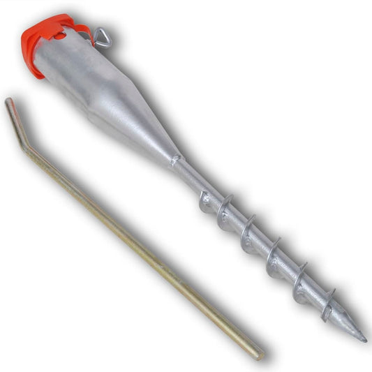 Parasolholder 55 Cm Galvaniseret Stål