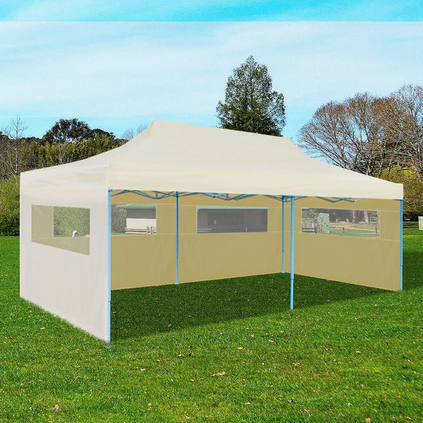 Foldbart Pop Up-Festtelt 3 X 6 M Farvet