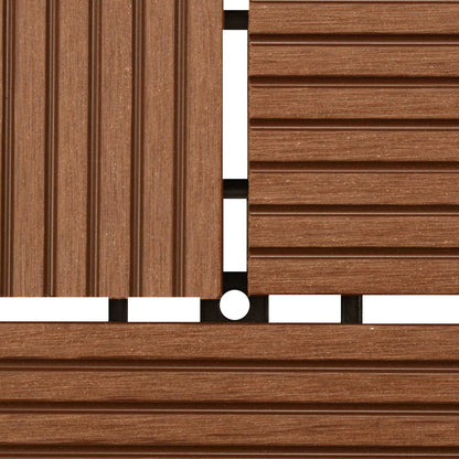 Terrasse Flise 11 Dele 30 X 30 Cm Wpc - Billede 7