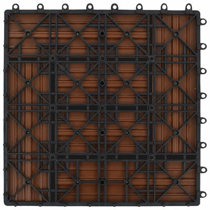 Terrasse Flise 11 Dele 30 X 30 Cm Wpc - Billede 4