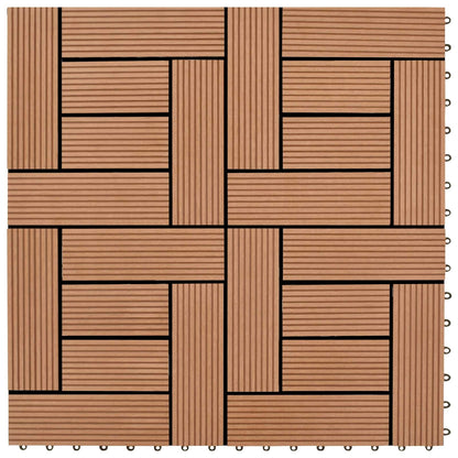 Terrasse Flise 11 Dele 30 X 30 Cm Wpc - Billede 5