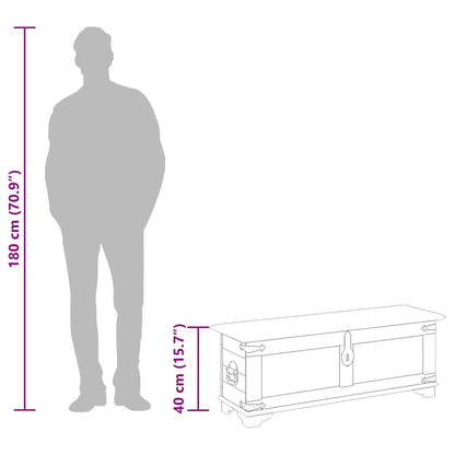 Opbevaringskiste Råt Mangotræ - Billede 11