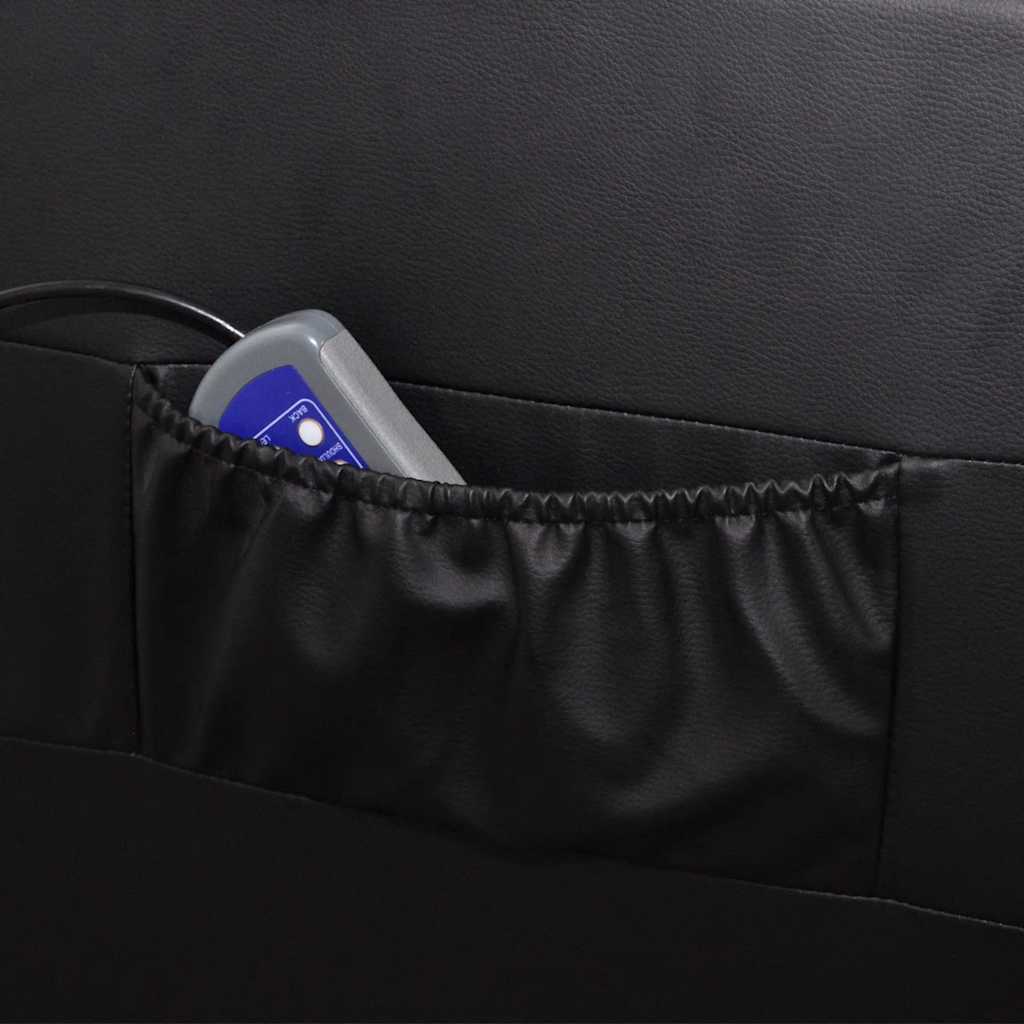 Massagestol Kunstlæder Sort