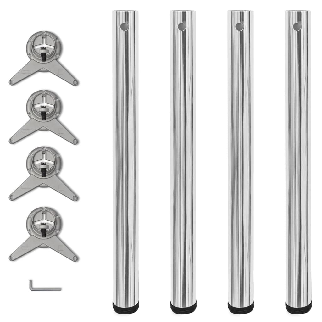 4 Bordben, Justerbar Højde - Variant 242133