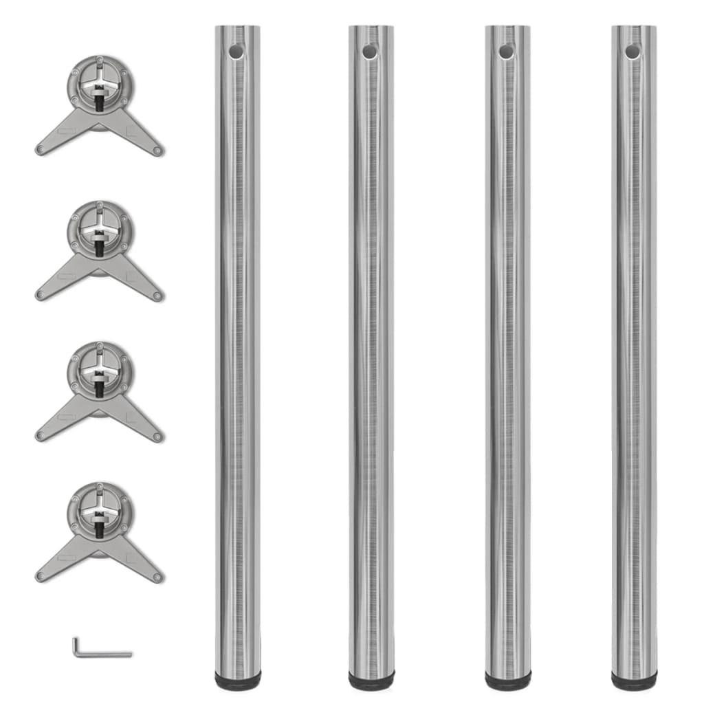 4 Bordben, Justerbar Højde - Variant 242137