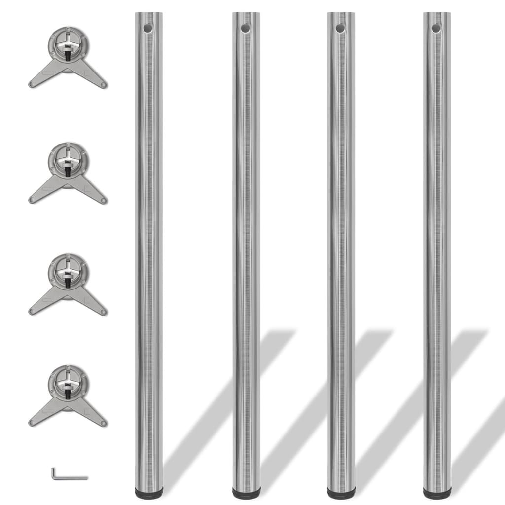 4 Bordben, Justerbar Højde - Variant 242138