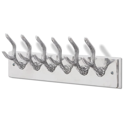 Knagerække/Hatte-/Slipseholder I Aluminium Sølv