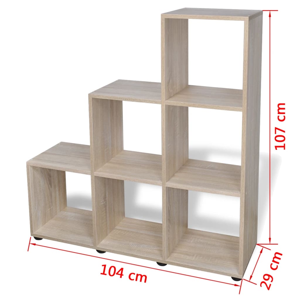 Trappeformet Bogreol/displayhylde 107 Cm - Billede 7