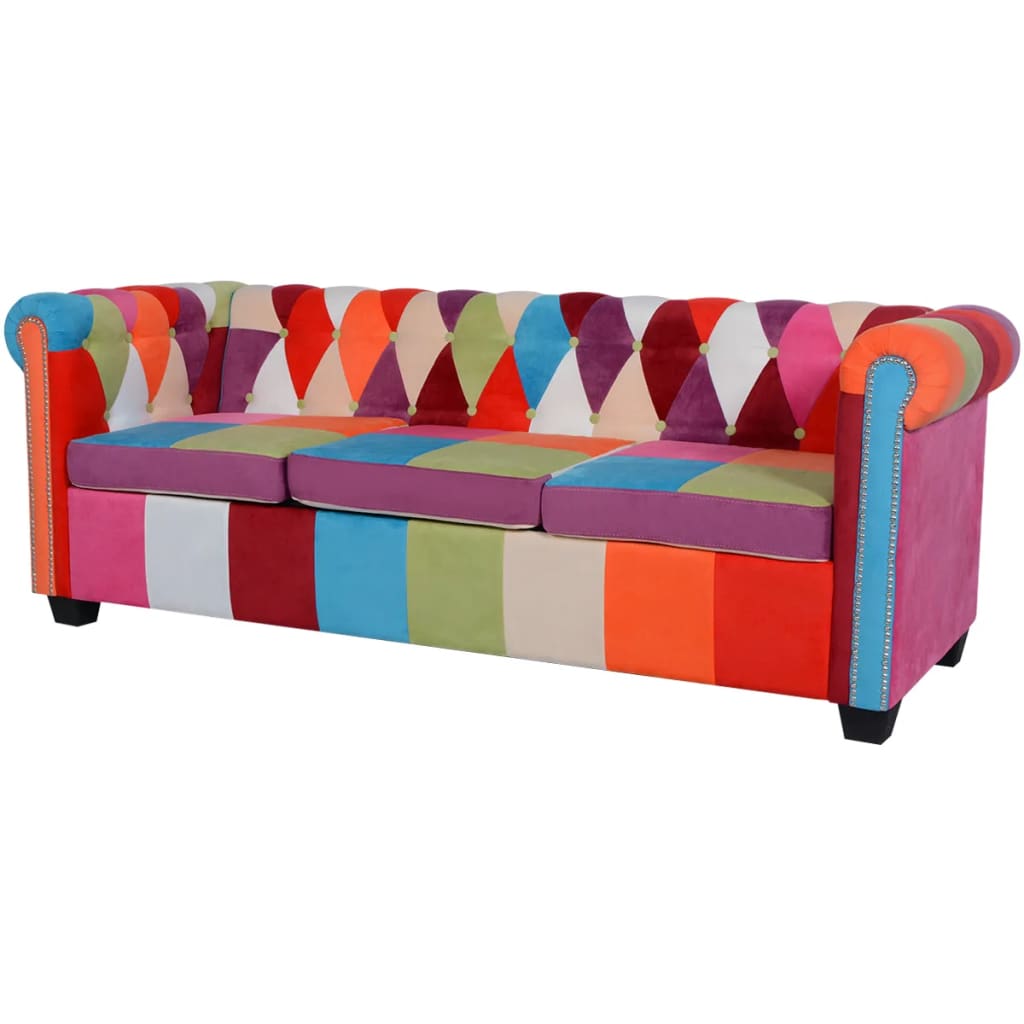 2-personers Chesterfield Sofa Stof
