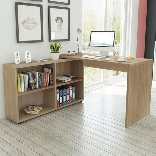 Hjørneskrivebord 4 Hylder