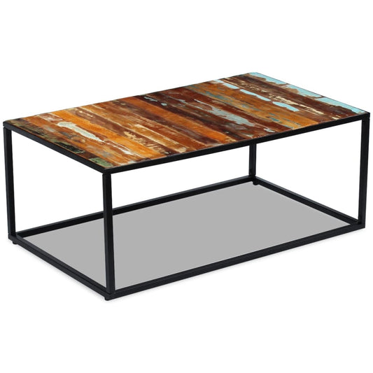 Sofabord 100X60X40 Cm Massivt Genbrugstræ