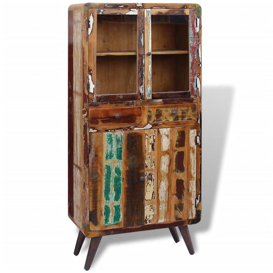 Skab 90X40X190 Cm Massivt Genbrugstræ