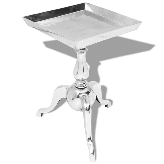 Sidebord I Aluminium Sølvfarvet