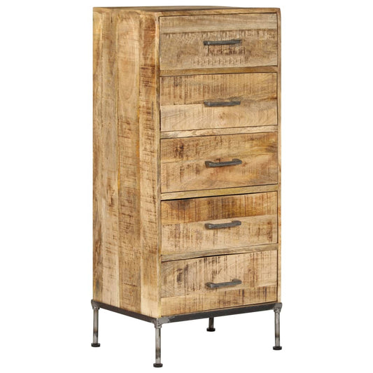 Kommode Massivt Mangotræ 45 X 35 X 106 Cm