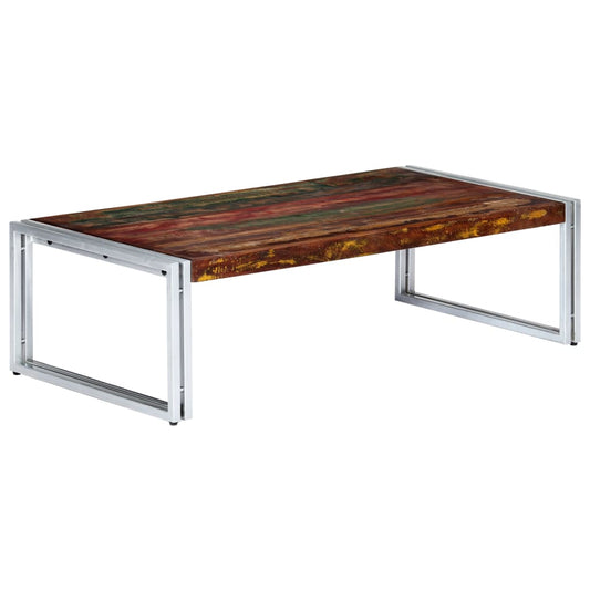 Sofabord 120X60X35 Cm Massivt Genbrugstræ