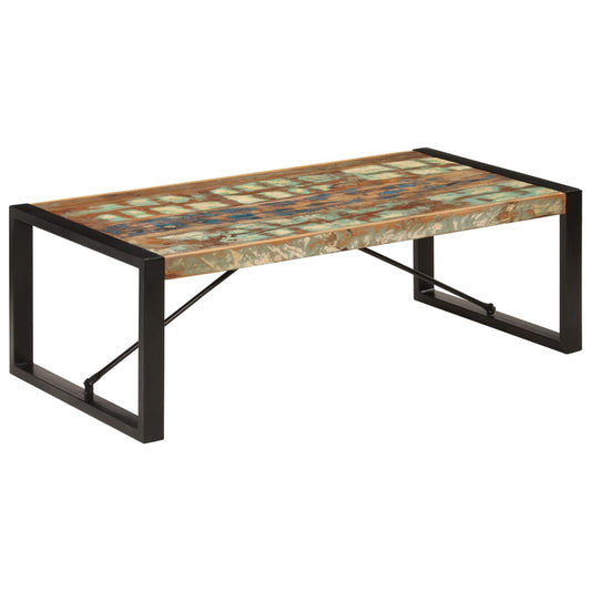 Sofabord 120X60X40 Cm Massivt Genbrugstræ