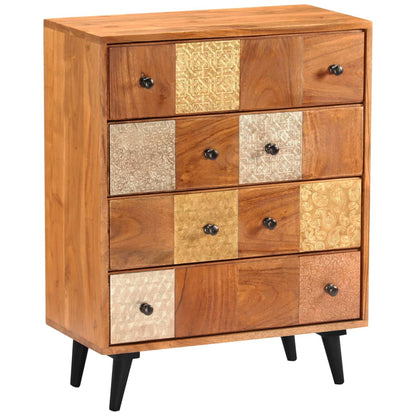 Skuffeskab 60x30x75 Cm Massivt Akacietræ - Billede 10