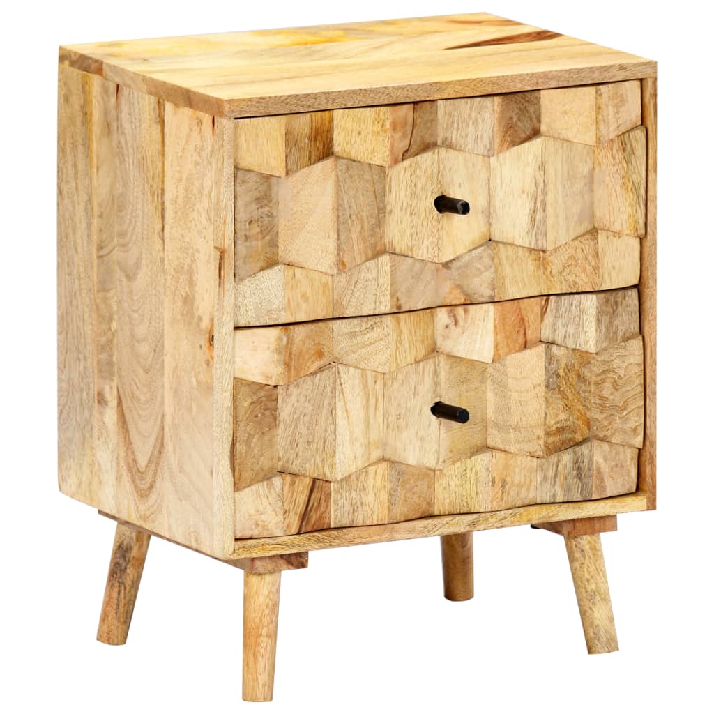 Sengebord 40x30x50 Cm Massivt Mangotræ - Billede 2