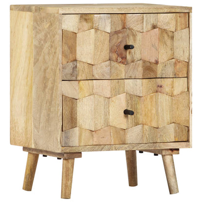 Sengebord 40x30x50 Cm Massivt Mangotræ - Billede 11