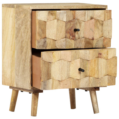 Sengebord 40x30x50 Cm Massivt Mangotræ - Billede 3