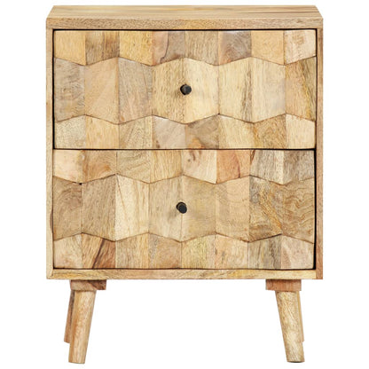 Sengebord 40x30x50 Cm Massivt Mangotræ - Billede 5