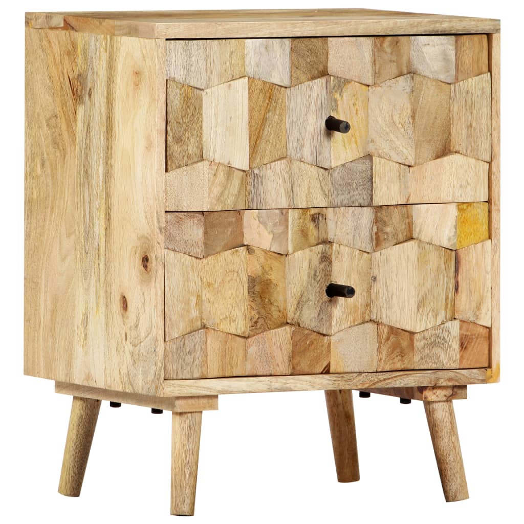 Sengebord 40x30x50 Cm Massivt Mangotræ - Billede 8