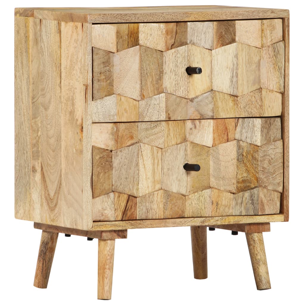 Sengebord 40x30x50 Cm Massivt Mangotræ - Billede 10
