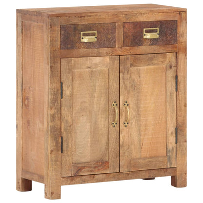 Skænk 65X30X75 Cm Massivt Ru Mangotræ
