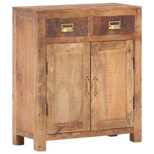 Skænk 65X30X75 Cm Massivt Ru Mangotræ