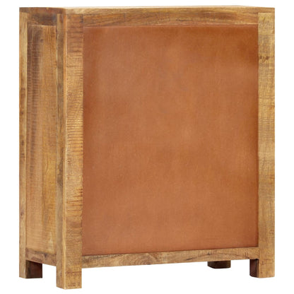 Skænk 65X30X75 Cm Massivt Ru Mangotræ