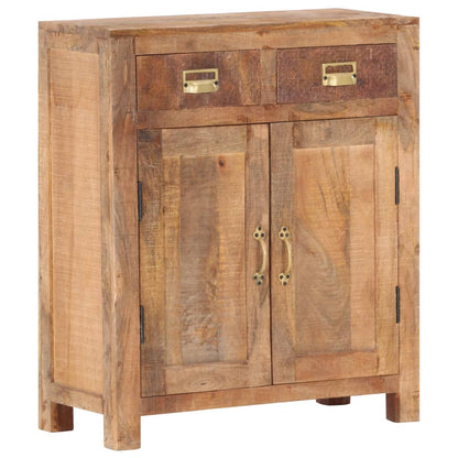 Skænk 65X30X75 Cm Massivt Ru Mangotræ