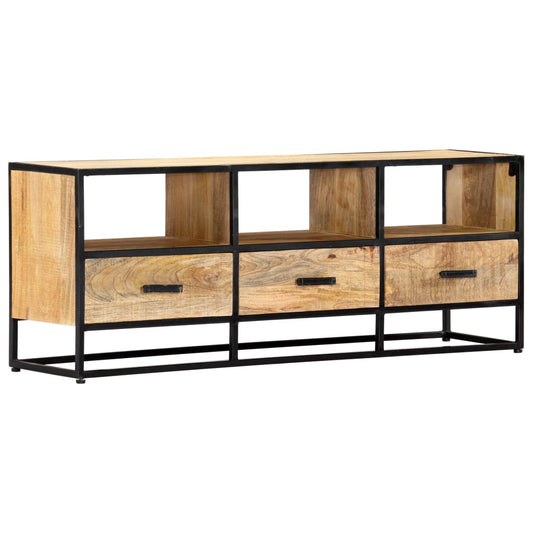 Tv-Skab 120X30X45 Cm Massivt Mangotræ Blå
