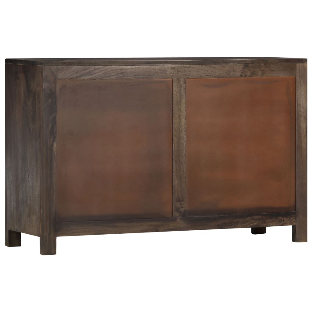 Skænk Med Udskåret Design 110x35x70 Cm Massivt Mangotræ - Billede 4