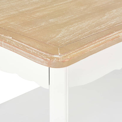 Sofabord 87,5X42X44 Cm Massivt Fyrretræ Og Brun