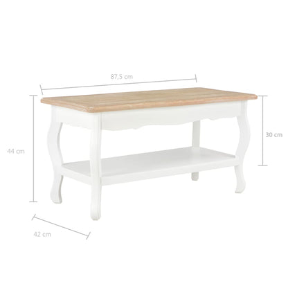 Sofabord 87,5X42X44 Cm Massivt Fyrretræ Og Brun