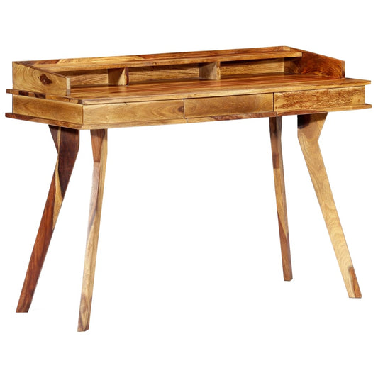 Skrivebord 115 X 50 X 85 Cm Massivt Sheeshamtræ