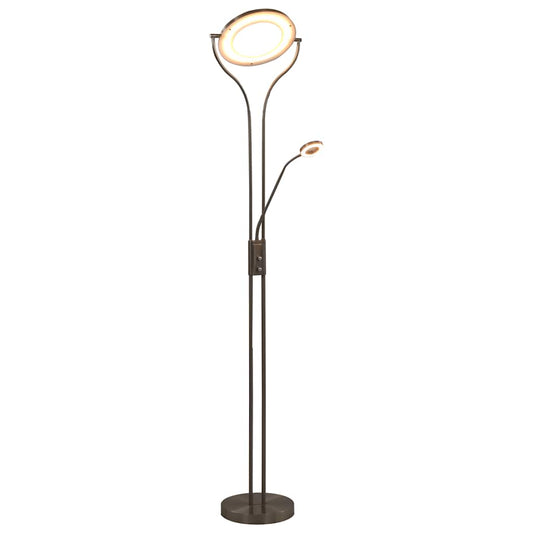 Gulvlampe 18 W Dæmpbar 180 Cm Sølvfarvet - hovedbillede