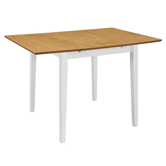 Udvideligt Spisebord (80-120)X80X74 Cm Mdf Hvid