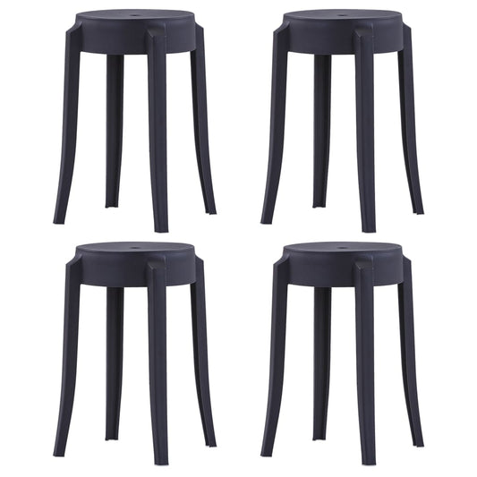 Stabelbare Taburetter 4 Stk. Plastik