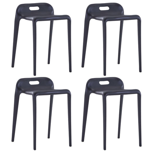 Stabelbare Taburetter 4 Stk. Plastik